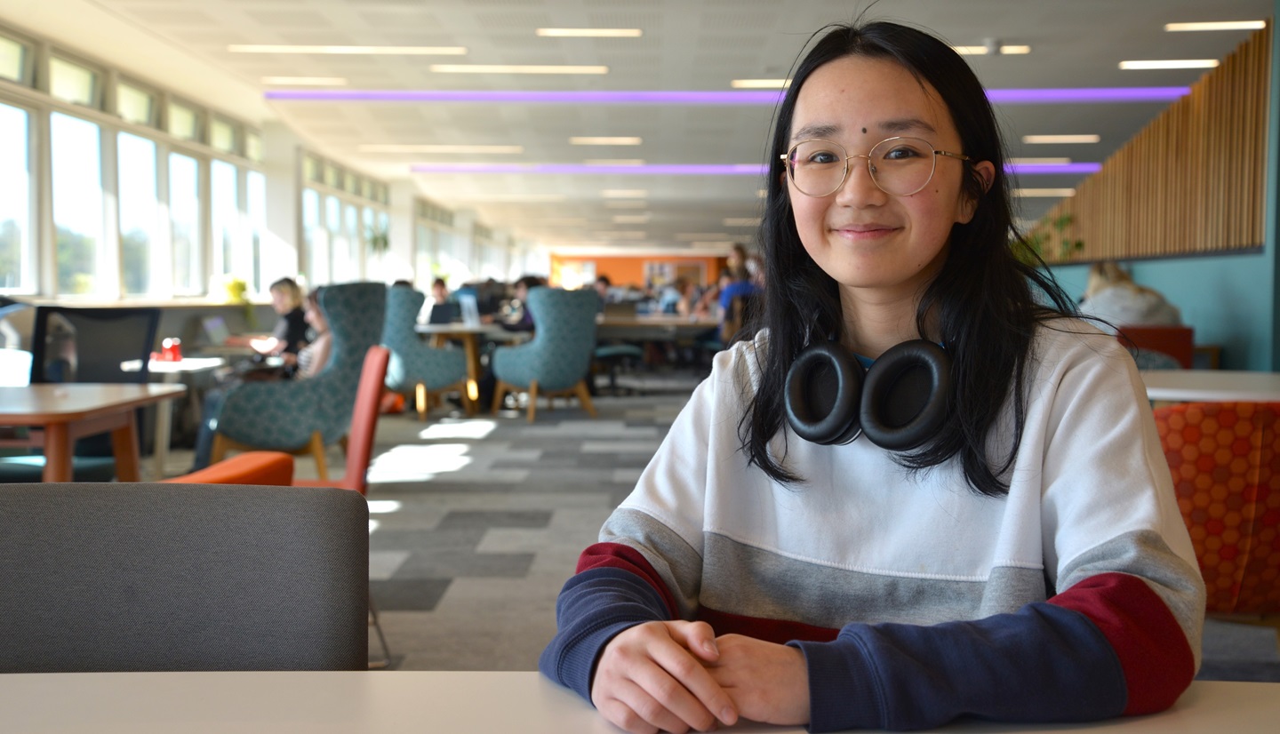 Computer Science student Jasmine Kam, winner of the ‘People’s Prize’ at BCSWomen Lovelace Colloquium 2024.